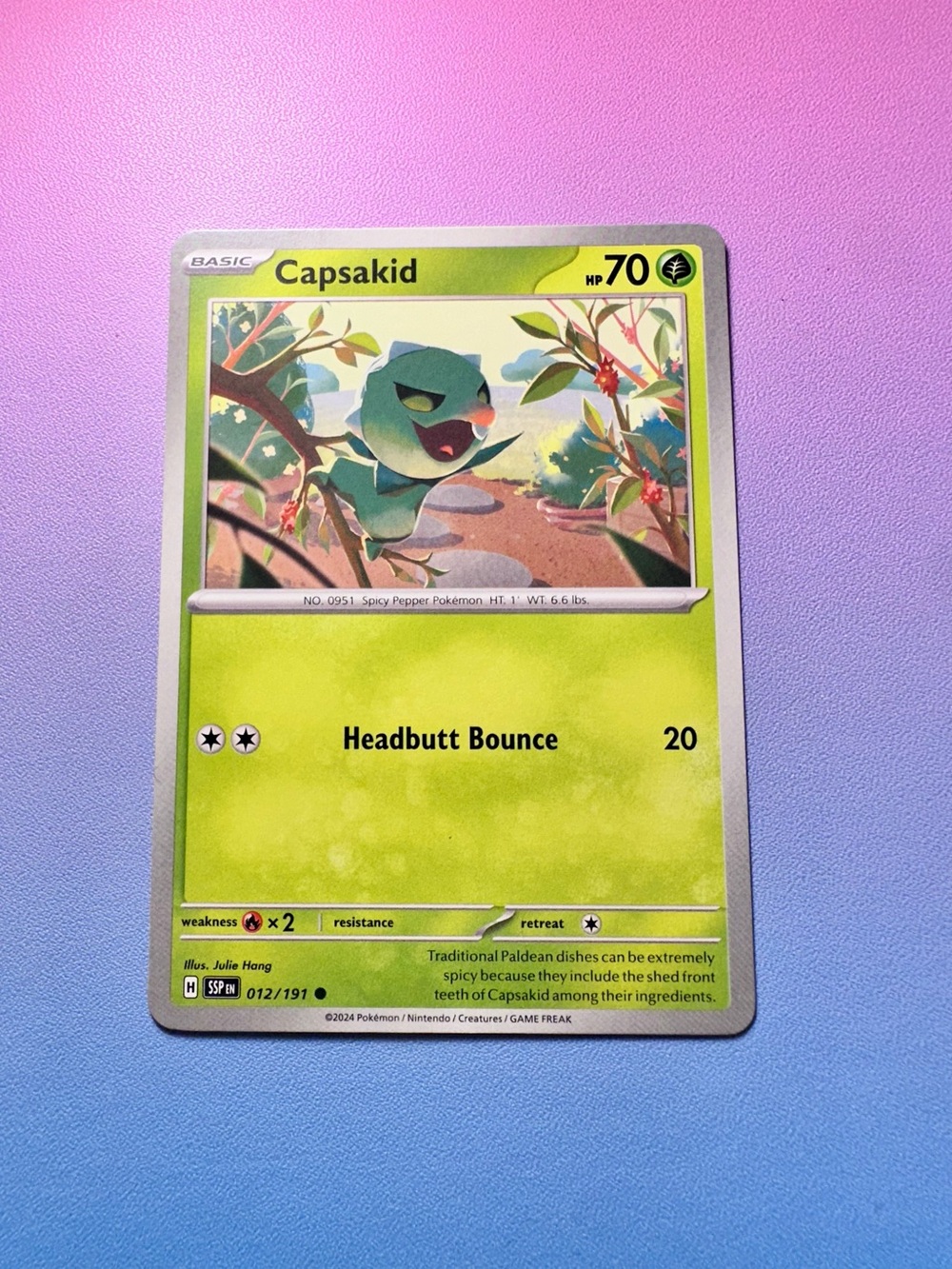 capsakid - 012/191 (common) — pokemon: surging sparks
